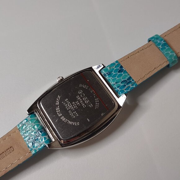 Gossip Analog Watch With White Dial And Greenish Blue Band - Picture 6 of 10